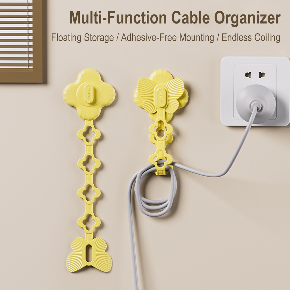 Cable Winder Power Cord Hanging Plug Hook Holder Kitchen Bedroom ...