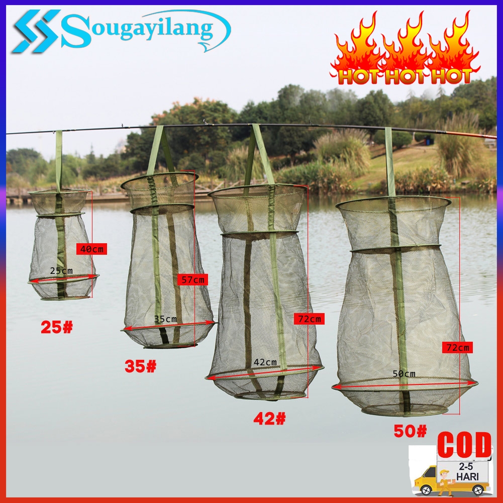 Sougayilang Foldable Fishing Keep Net – Lightweight, 4 Sizes Available ...