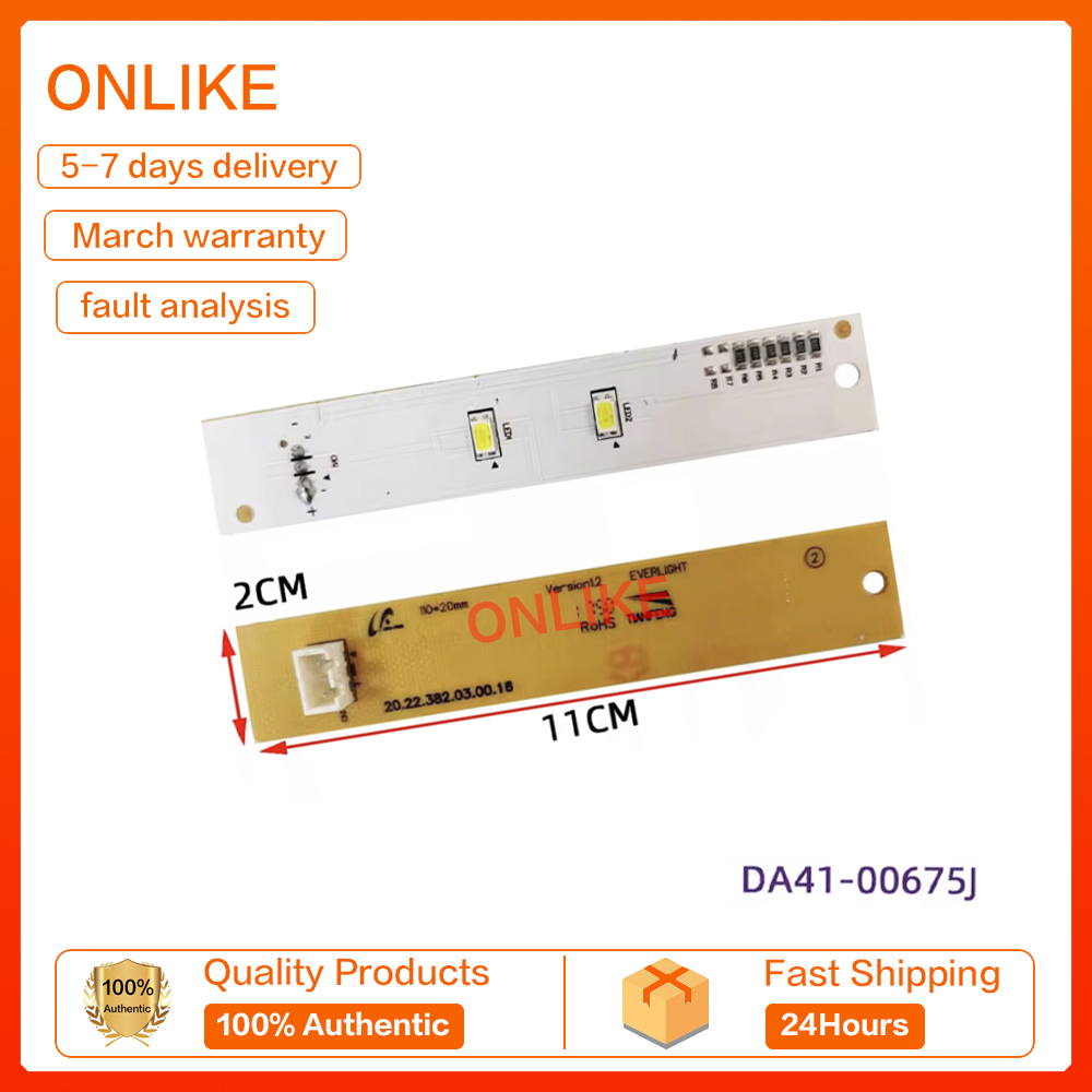 LED light panel for lighting the freezer and refrigerator compartments ...