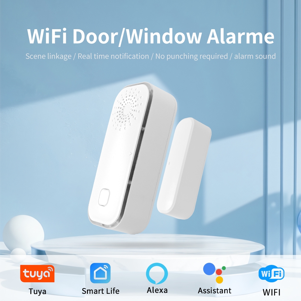 Smart Home Tuya WiFi Door Sensor Open Close Window Detector Security ...