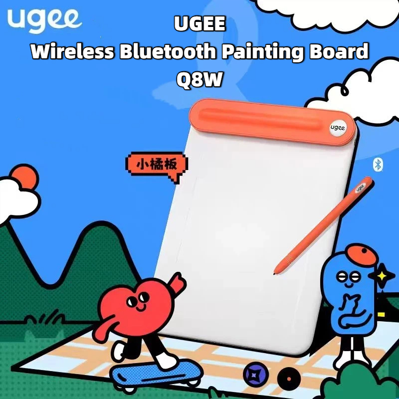 Ugee Q8W Wireless Bluetooth Drawing Board Smart Handwriting Tablet ...