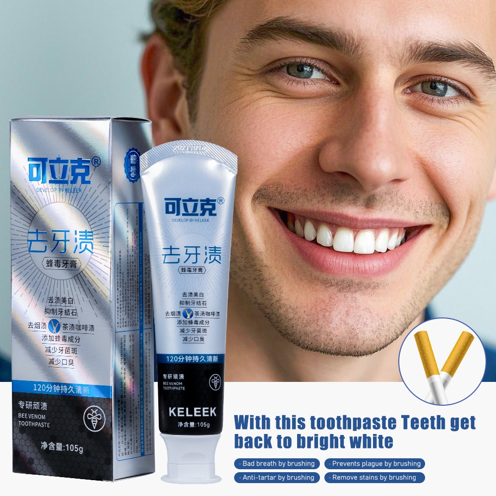 Smokers Bee Venom Toothpaste Removing stains Whitening Toothpaste ...
