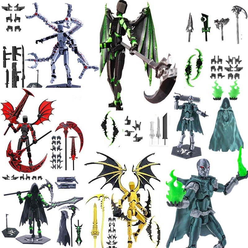 3D Printer Lucky 13 Action Figure Dummy 13 Illidan Devil DIY T13