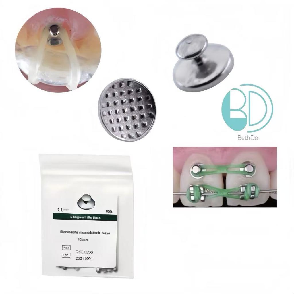 10pcs/bag Dental Orthodontic Monoblock Lingual Button for Bondable ...
