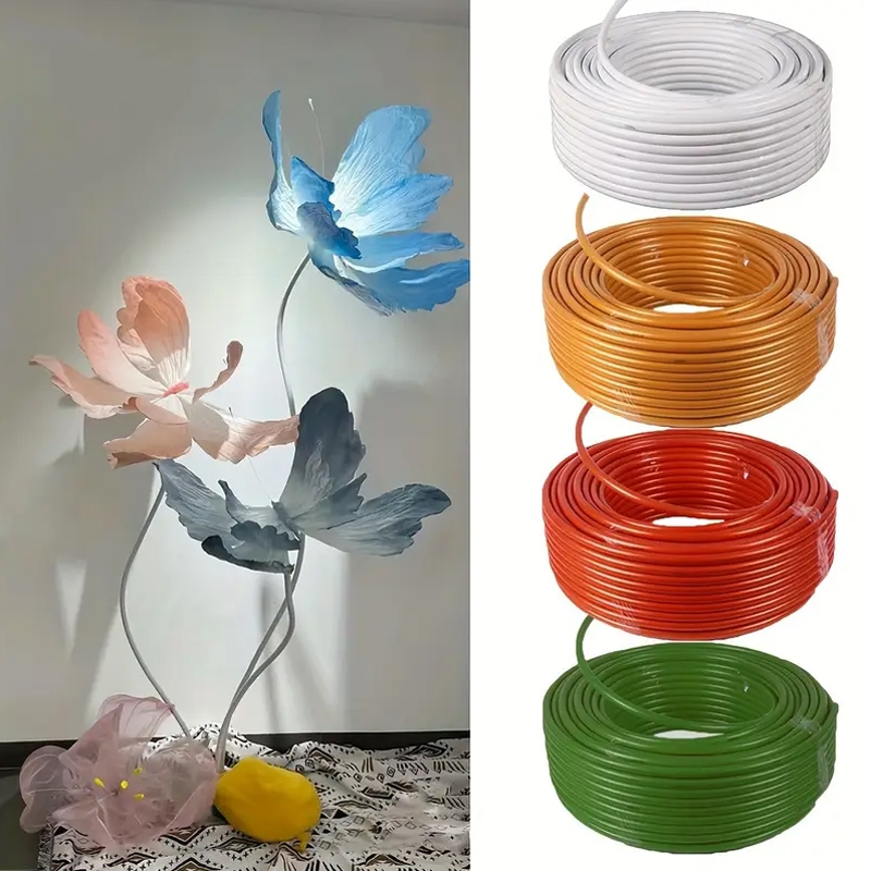 5M Styling Tube PVC Aluminum Bendable Plastic Molding Pipe Large Fake ...