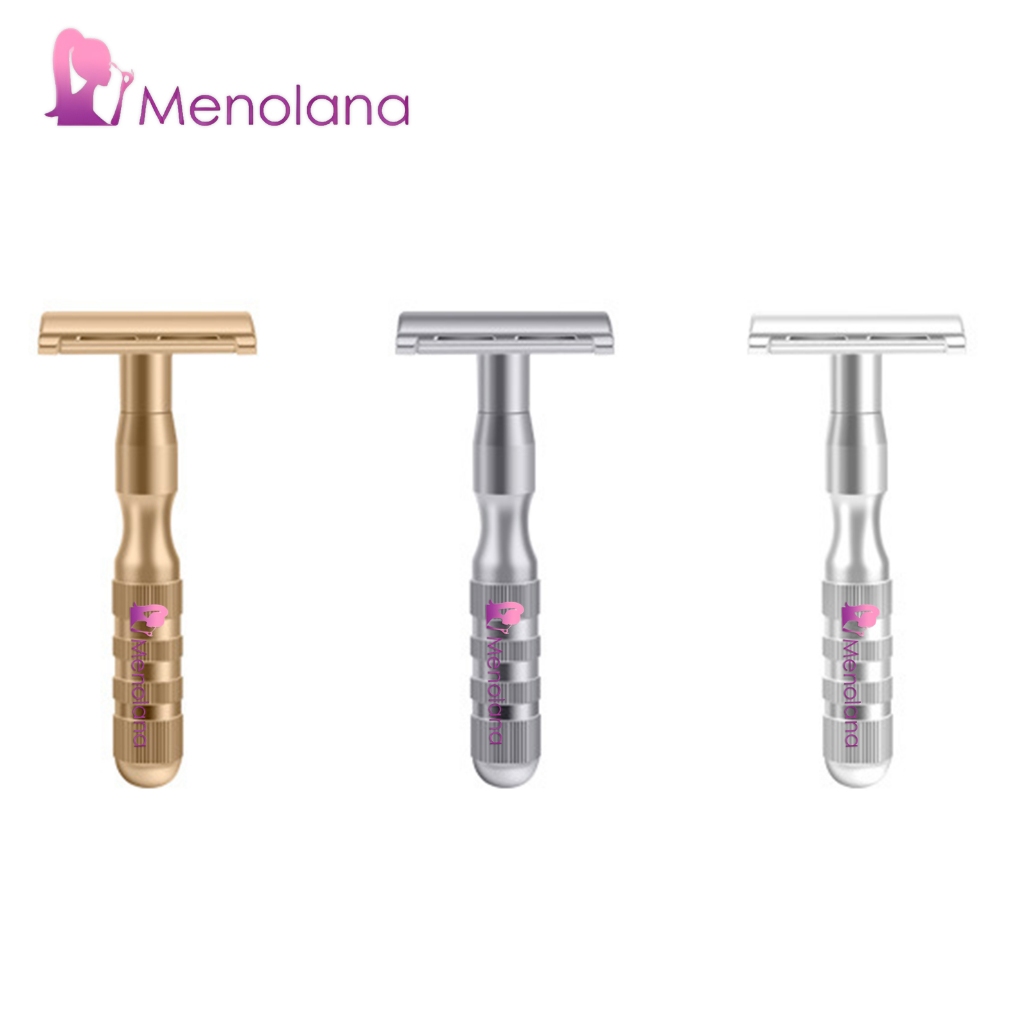 Menolana Double Edge Razors with 5 Blades Portable Reusable Men Double ...