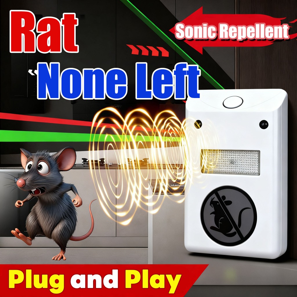 🐀Easy to use🐀Rat repellent ultrasonic Rat repellent Penghalau tikus ...