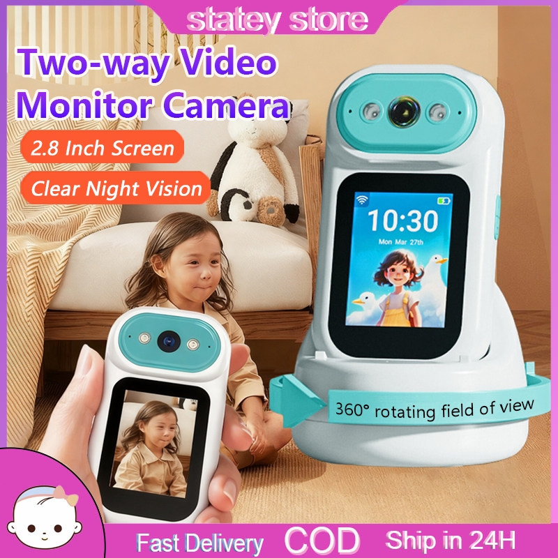 Two-way Video Camera CCTV Video Call 360° Rotating Motion Detection 2.8 ...