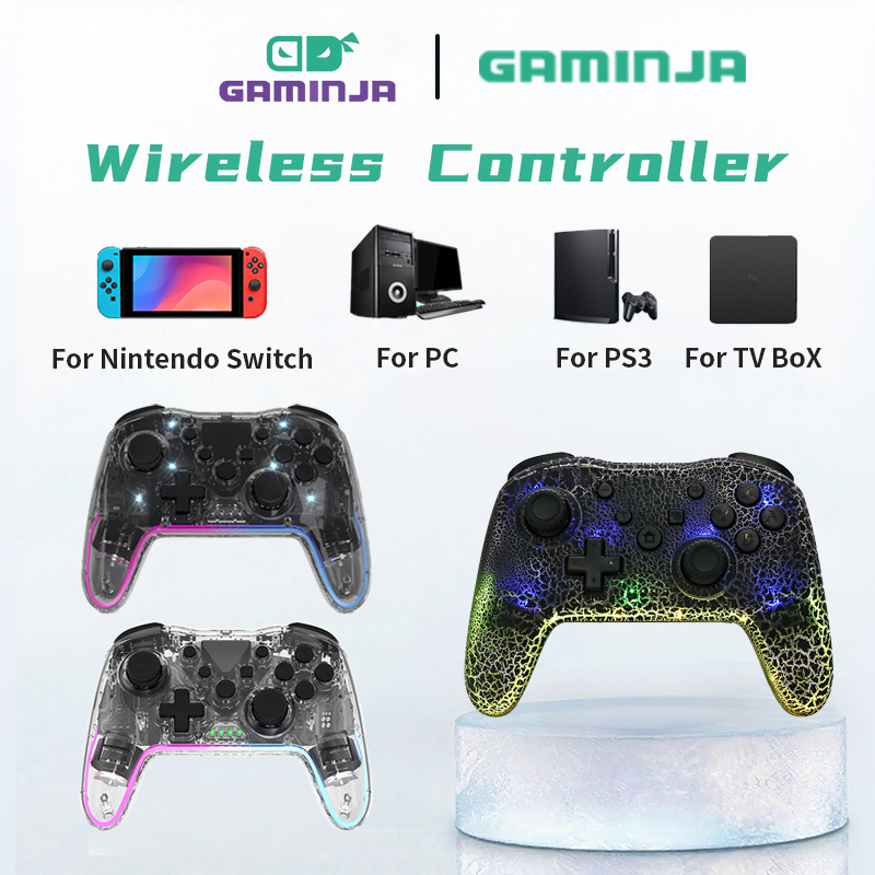 6 Axis RGB Wireless Gamepad Control For Nintendo Switch/PS3/PC/TV