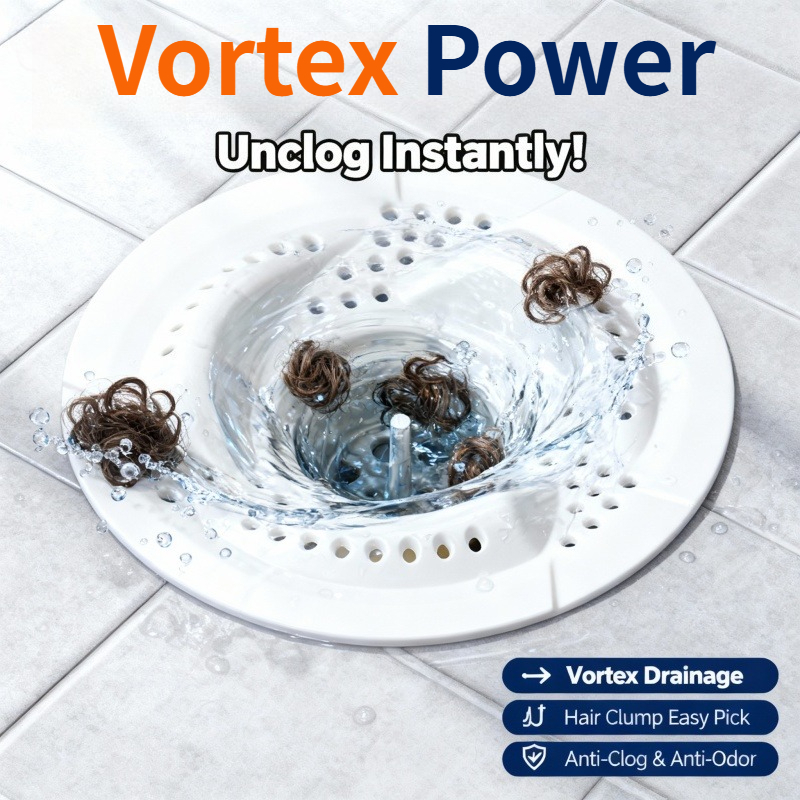 Bathroom Floor Drain Cover, Vortex Hair Catcher Anti Clog - Penutup ...