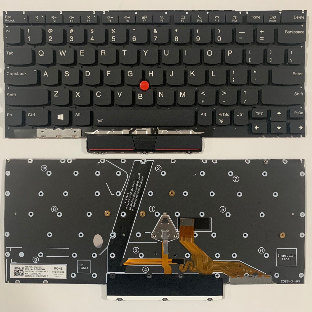 Laptop keyboard US Layout for Lenovo Thinkpad X1 Nano Gen1 Gen2 ...