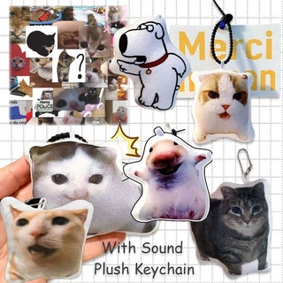 DUOWEI Cute Acrylic Tabby Cat Keychain - Adorable Kitten Key Ring Gift For Cat Moms & Pet Lovers - View #11