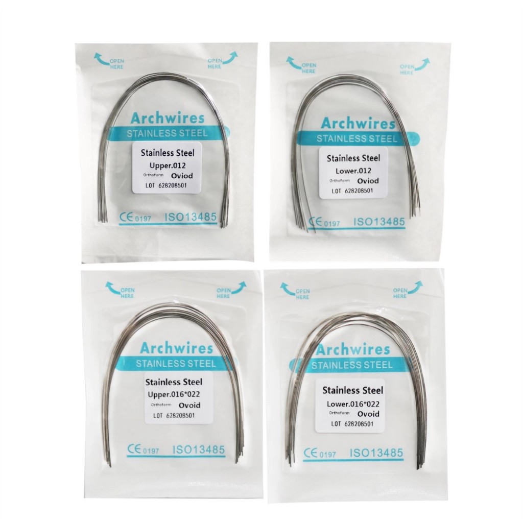10pcs/pack Dental Orthodontic Brace Arch Wire Stainless Steel Ovoid ...