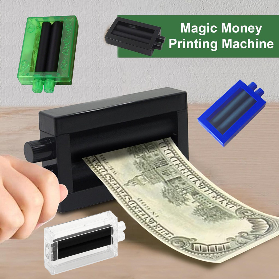 Magic Money Printing Machine Toys Funny Trick Money Maker Realistic ...