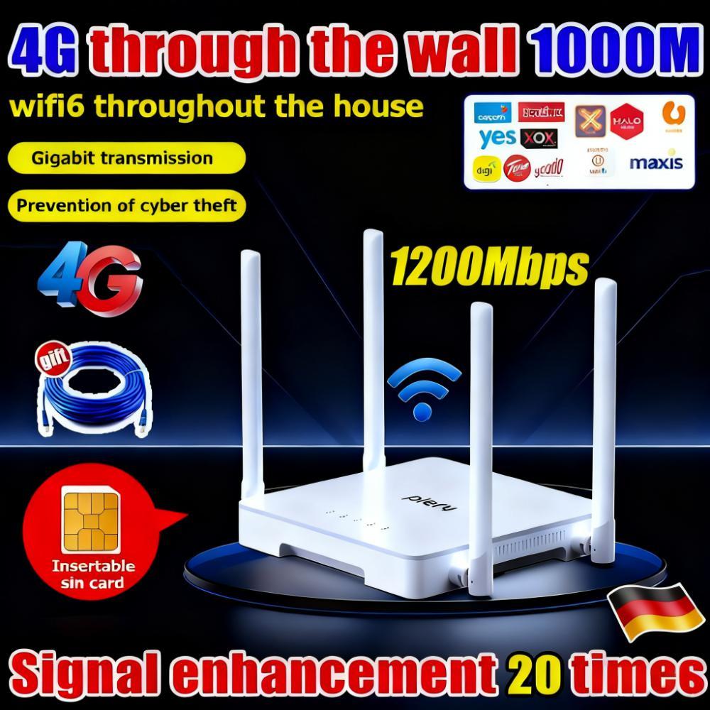 【Covers 300m²】wifi 6 router wifi sim card 5g sim card router wifi 5g ...