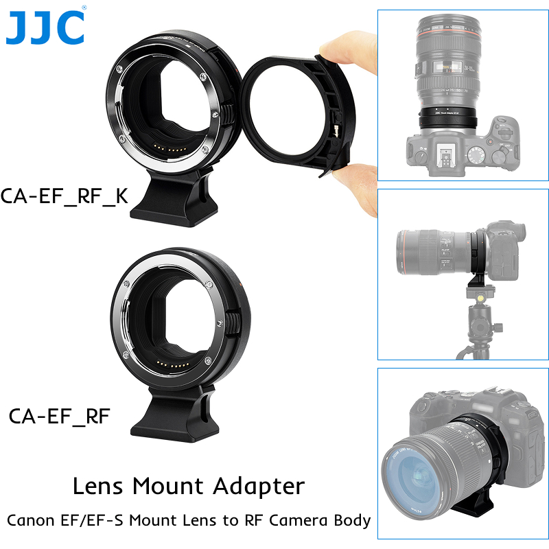 JJC EF-EOS R Lens Mount Adapter with Drop-In Filters, Lens Adapter Ring ...