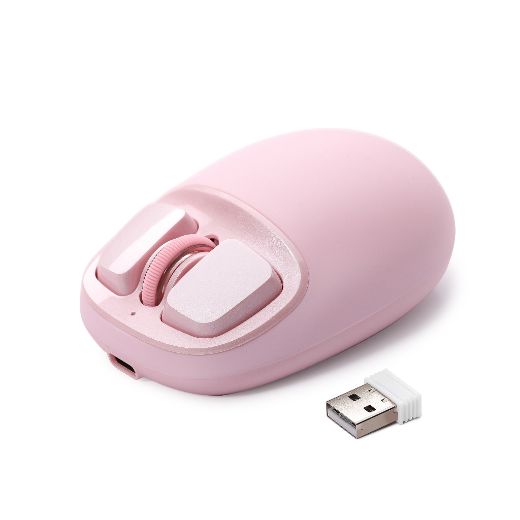 YUNZII C1 Wireless Mouse, 6 Levels DPI Optical Tracking, Silicone ...