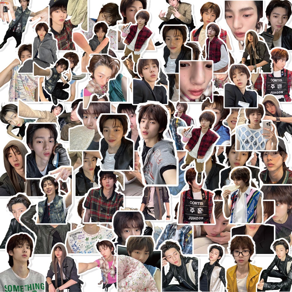 103PCS JUHOON CORTIS Stickers Waterproof KPOP Boys Band Decals Notebook ...
