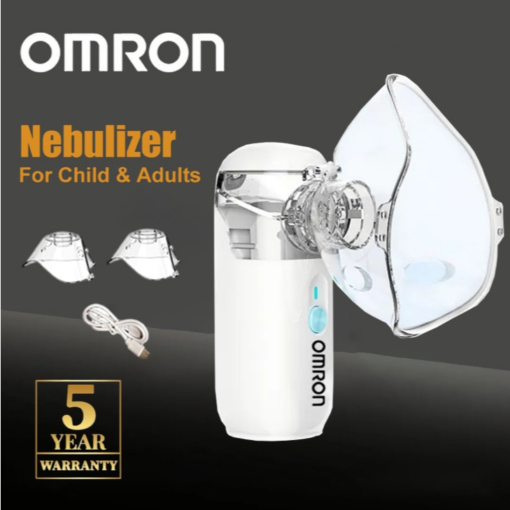 Omron Mesh Nebulizer Portable Silent Mini Handheld Inhaler for Asthma ...