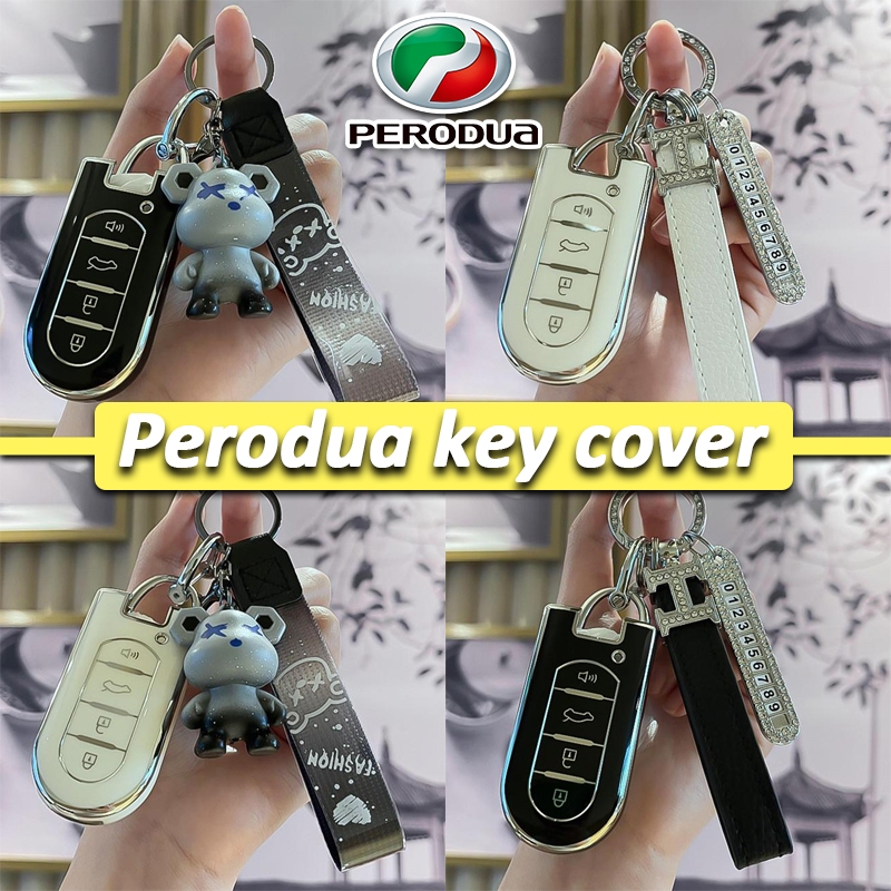 Perodua remote key cover Axia/Myvi/Aruz/Bezza key case Bezza key cover ...