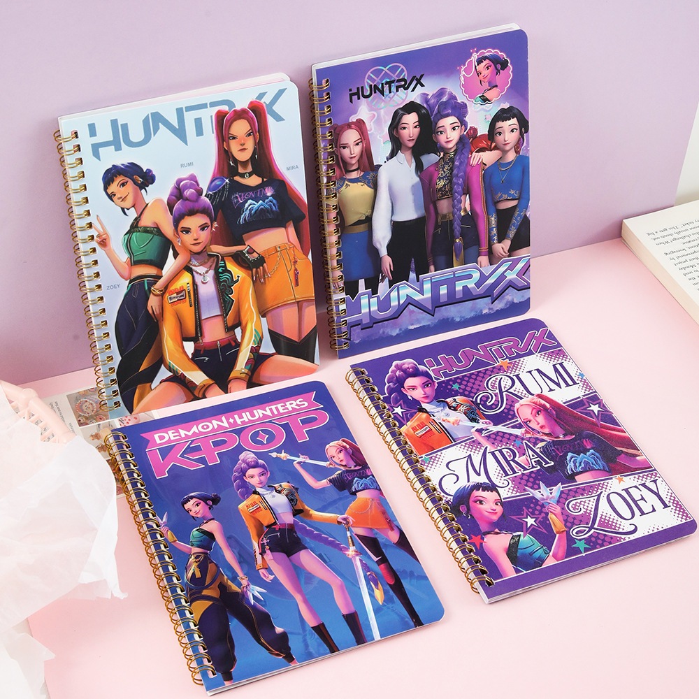 New Cute KPop Demon Hunters Notebook For Kids Cartoon Stationery ...