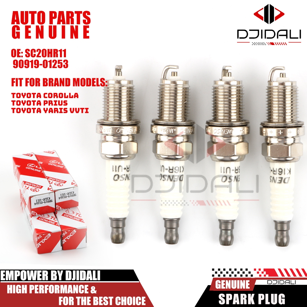 2/4pcs iridium spark plug sc20hr11 90919-01253 for corolla 1.33 1.6 ...