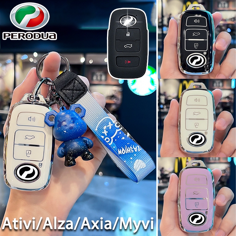 Perodua key case Ativi/Alza/Axia/Myvi car remote key case smart key ...