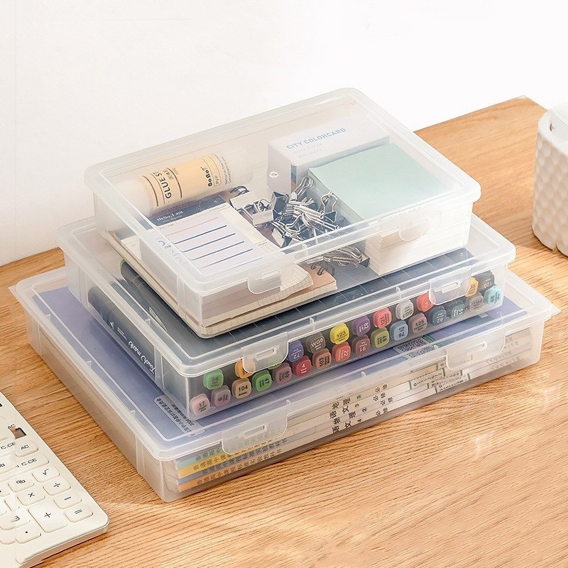 New A4 Paper Storage Box Buckle Design Tear-resistant Waterproof File ...