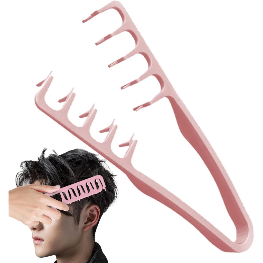 Texture Comb, ABS Volumizing Wide-Tooth Hair Styling Comb, Men's Fluffy ...