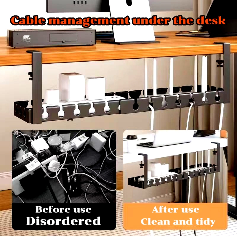Desk Cable Management：43-74cm freely extendable, stepless adjustment ...