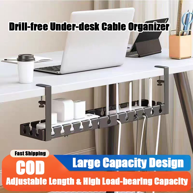Desk Cable Management！Adjustable from 43-74cm as needed, telescopic ...