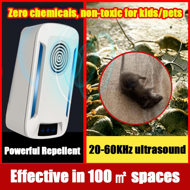 Ultrasonic rodent repellent! Fast-acting, long-lasting rodent repellent ...