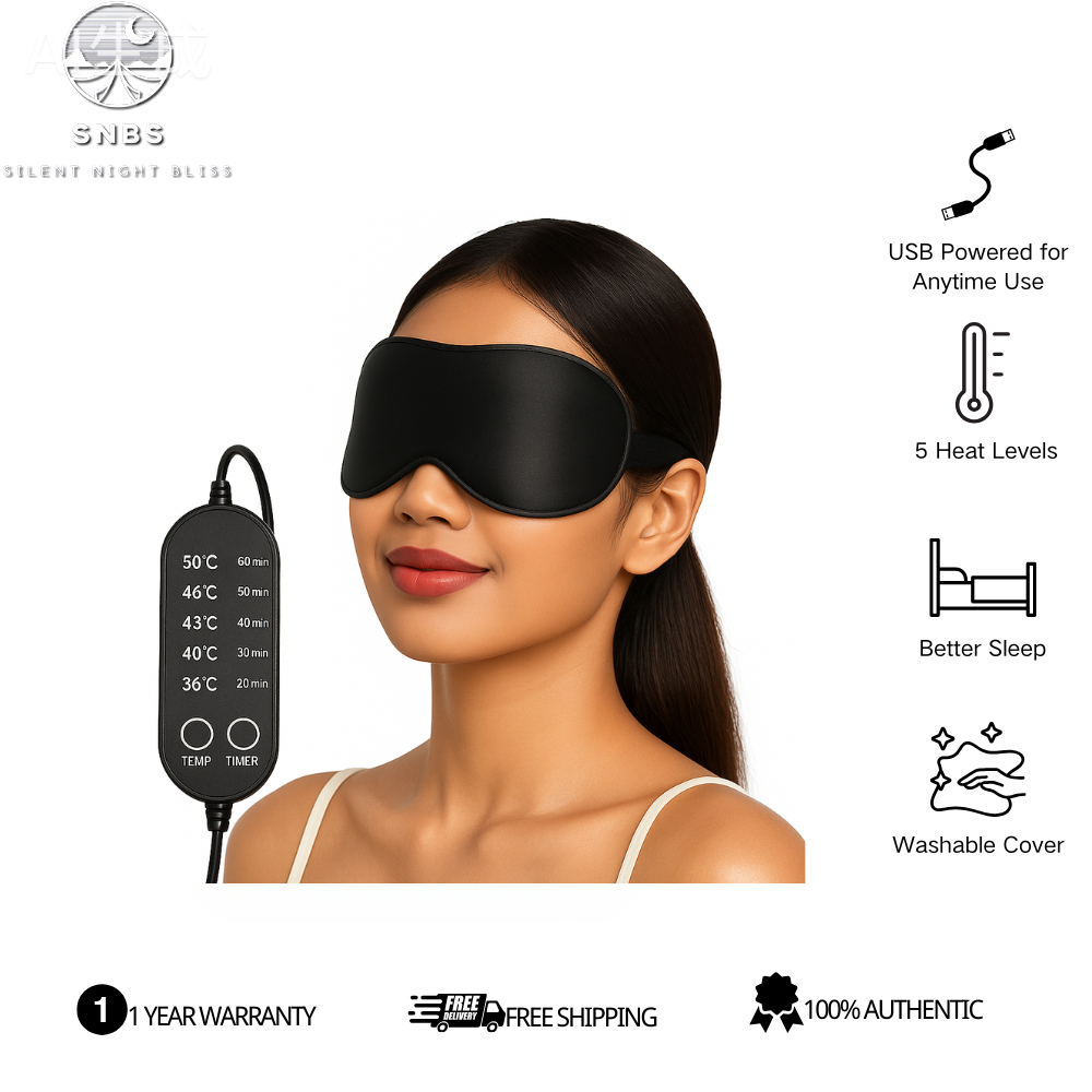 USB Heated Eye Mask for Dry Eyes, Dark Circles & Migraine Relief – 5 ...