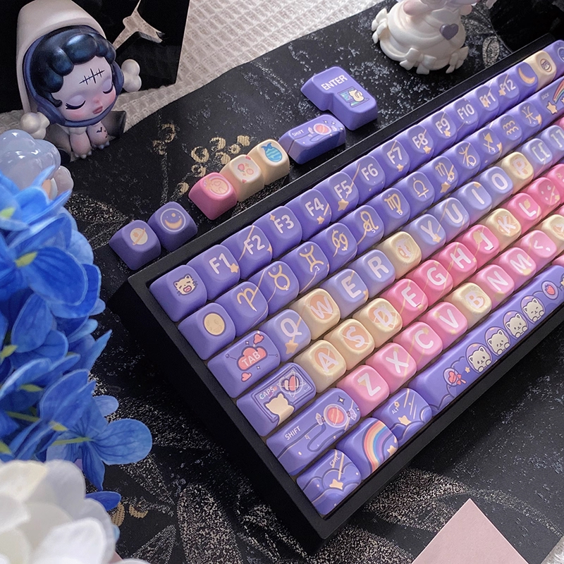 【Keycap Only】Cat Planet Keycaps SOA Profile 128 Keys PBT Sublimation ...