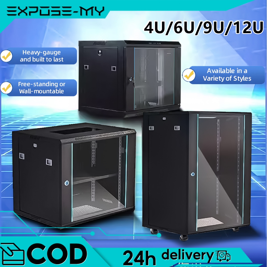 Wall Mount Server Rack Cabinet 19 Inch 400D Depth Switch cabinet for ...