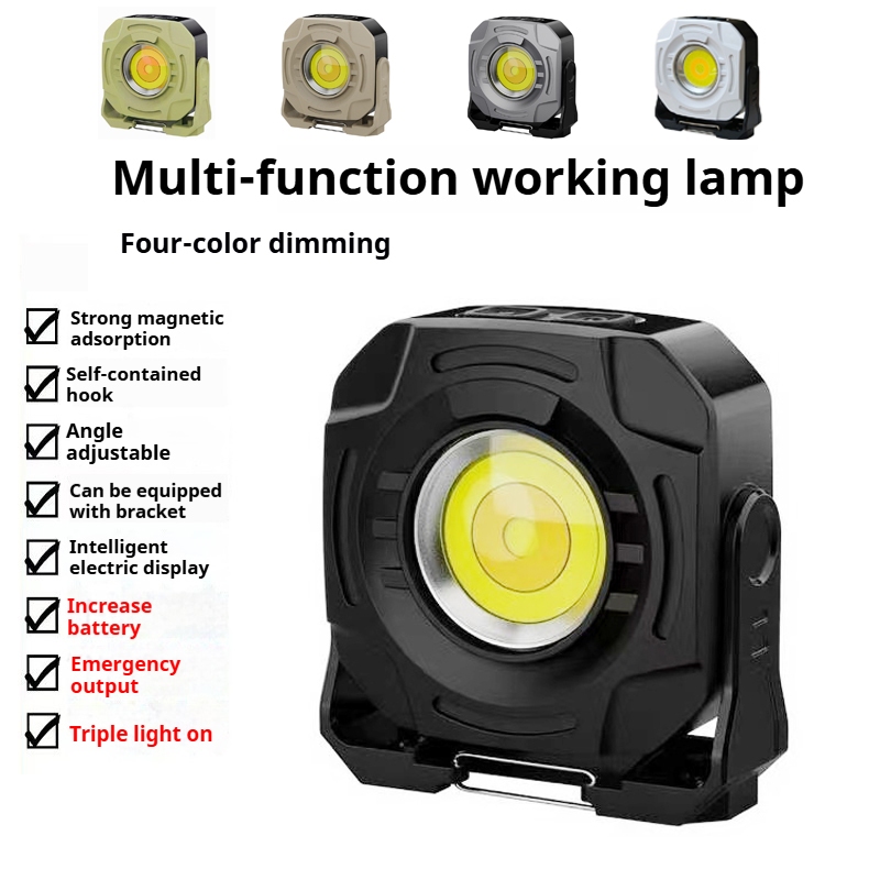 Multi functional outdoor convenient work light, strong light Type-C ...