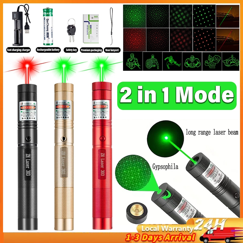 Green Laser Pointers 532nm 10000m High Power Laser light 303 Lazer SD ...