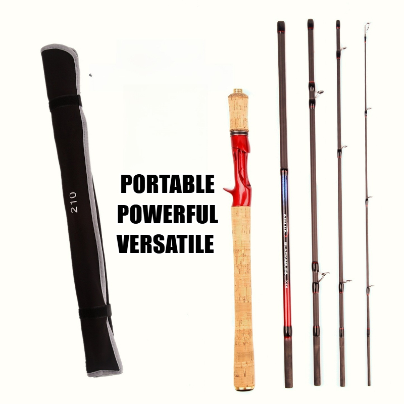 BEAST 5Sections Portable Fishing Rod Long-Throw Seawater Travel ...