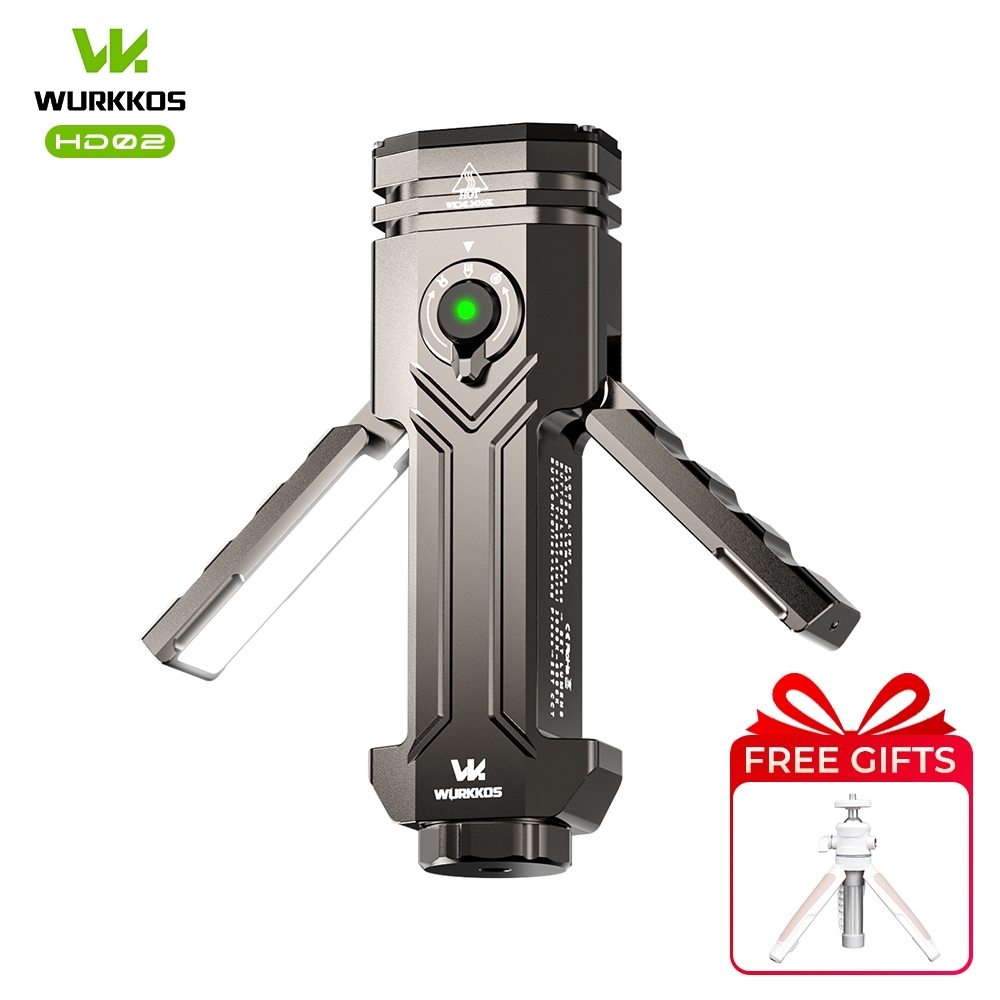 Wurkkos HD02 3200Lumens Folding Flashlight 4-in-1 Omni-Control Hub