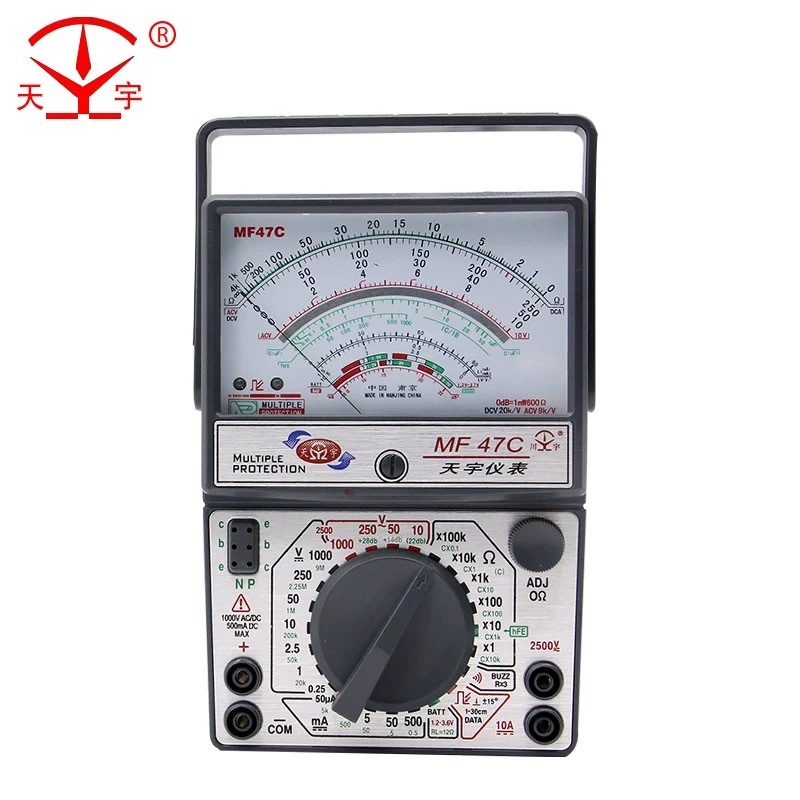 Nanjing Tianyu MF47 Series Pointer Multimeter – High-Precision Analog ...