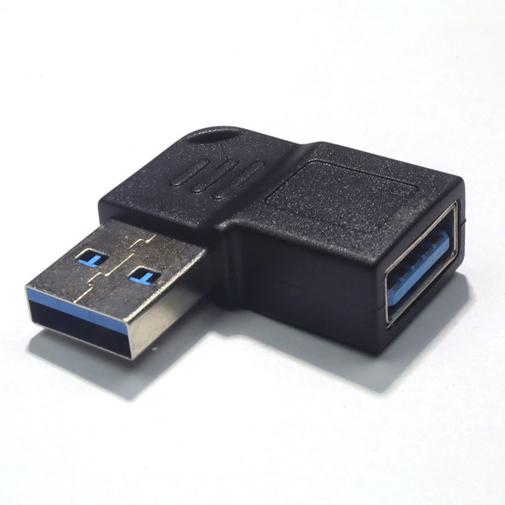 USB3.0 Male to Femael USB extent transmit Plug Jack coupling 90 Angle ...