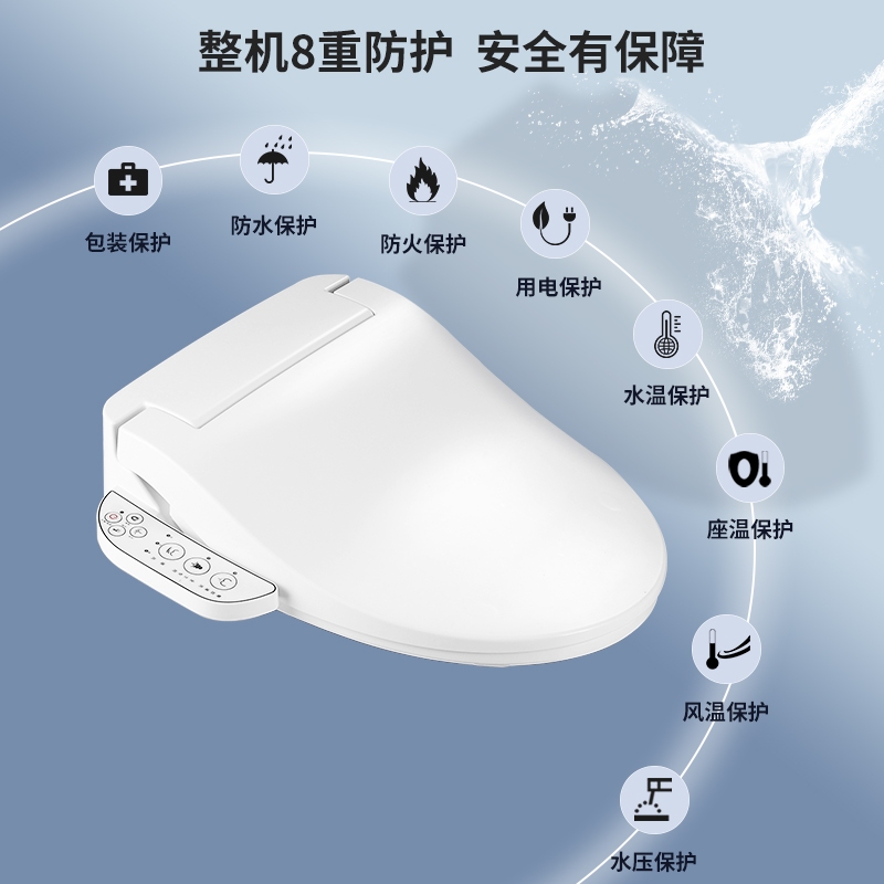 SOOJEE Smart Toilet Seat with Drying, Remote Control, Instant Heating ...
