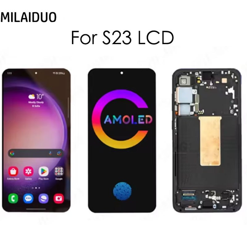 Super AMOLED / TFT LCD Samsung Galaxy S23 5G LCD Display Touch Screen ...
