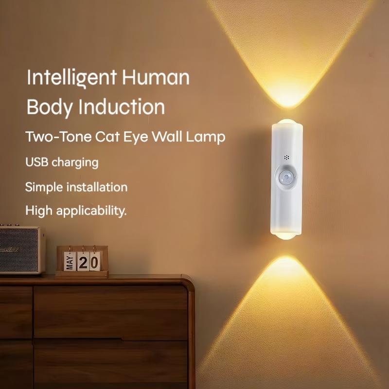 Smart Motion Sensor Night Light - Cordless Rechargeable Magnetic Wall ...
