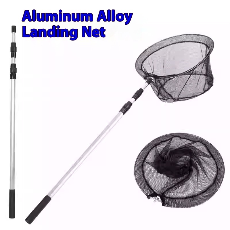 【COD】Aluminum Alloy Retractable Fishing Line Tier Net Telescoping ...