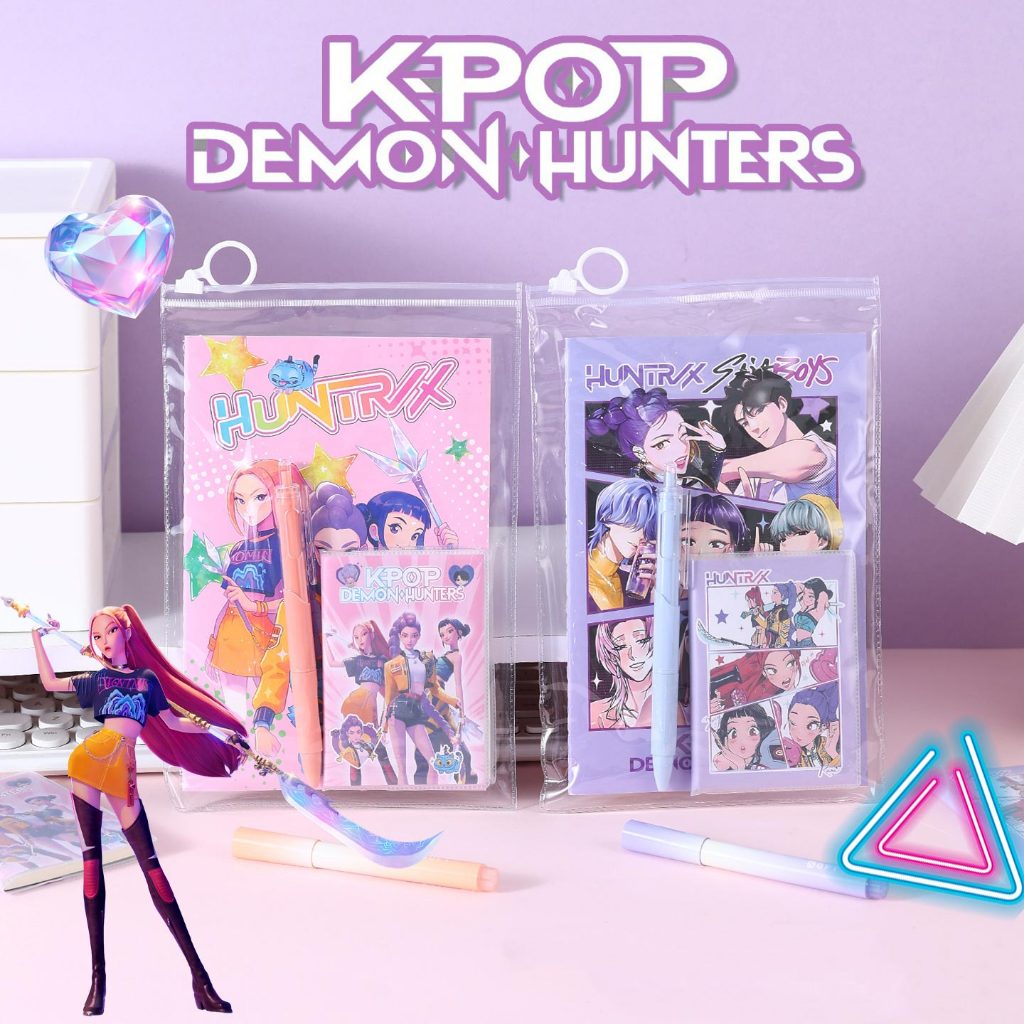 1 Set Hot KPop Demon Hunters Notebook For Kids Diary Book Journal ...