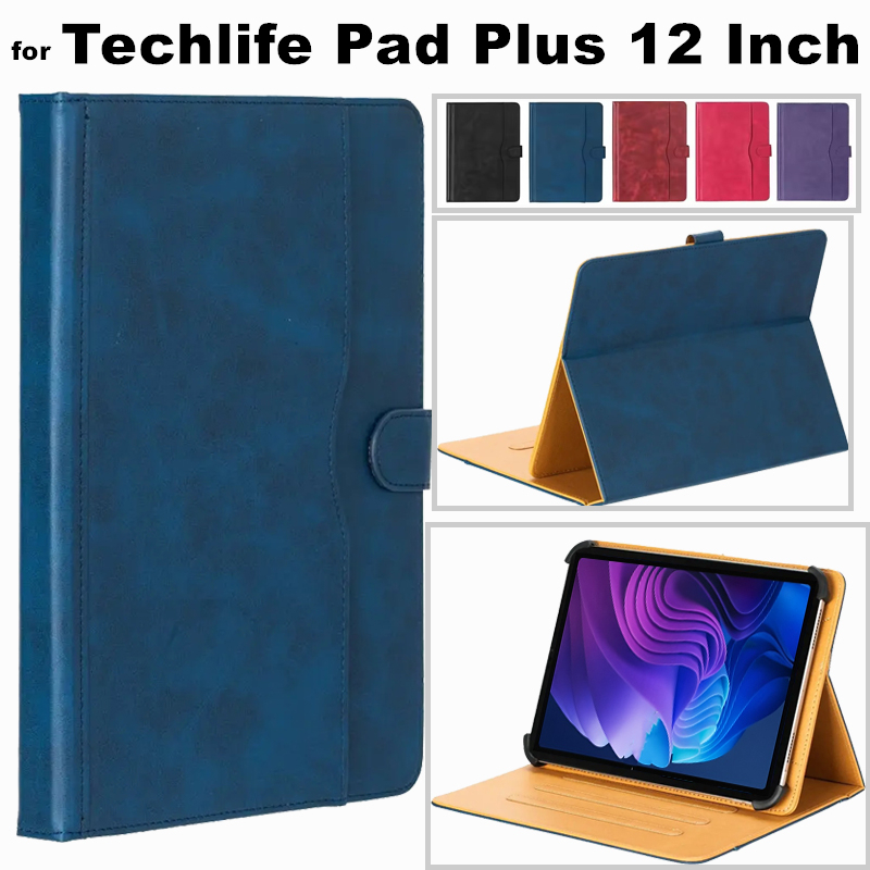 for Techlife Pad Plus 12 Inch 2025 Universal Case Multi-Angle Viewing ...