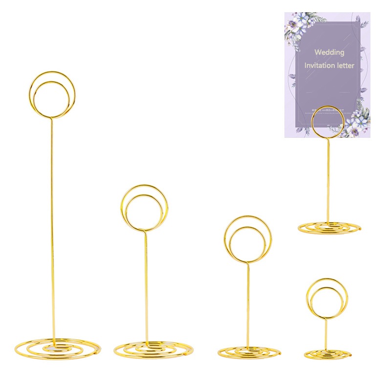 Table Number Holder Place Card Photo Holder Picture Name Menu Clips ...