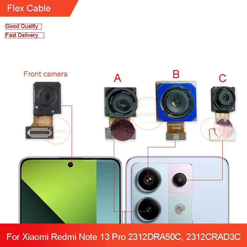 Original Front Camera For Xiaomi Redmi Note 13 Pro 4G 2312DRA50C ...
