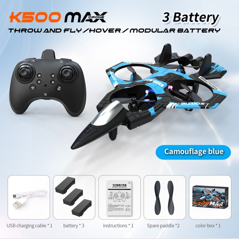 🔥Local Stock🔥K500 Max Hobby Glider Flying Helicopter Jet Plane 2.4G ...